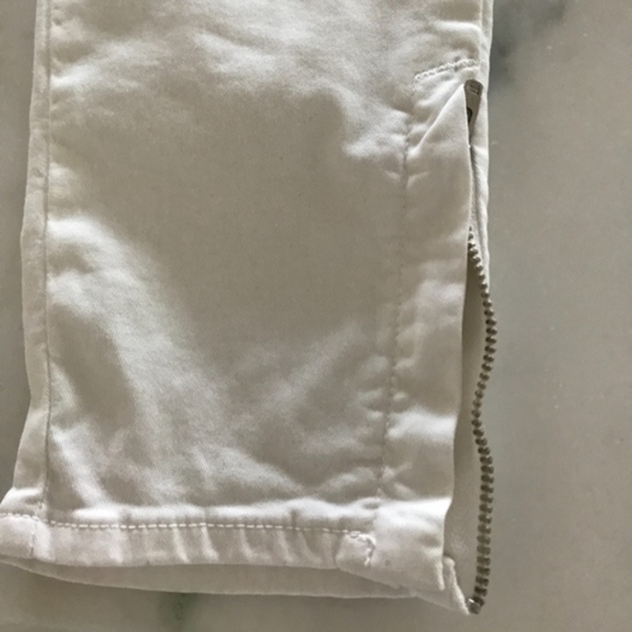 J Brand Hanna Cropped Zip White Jeans - Picture 5 of 8